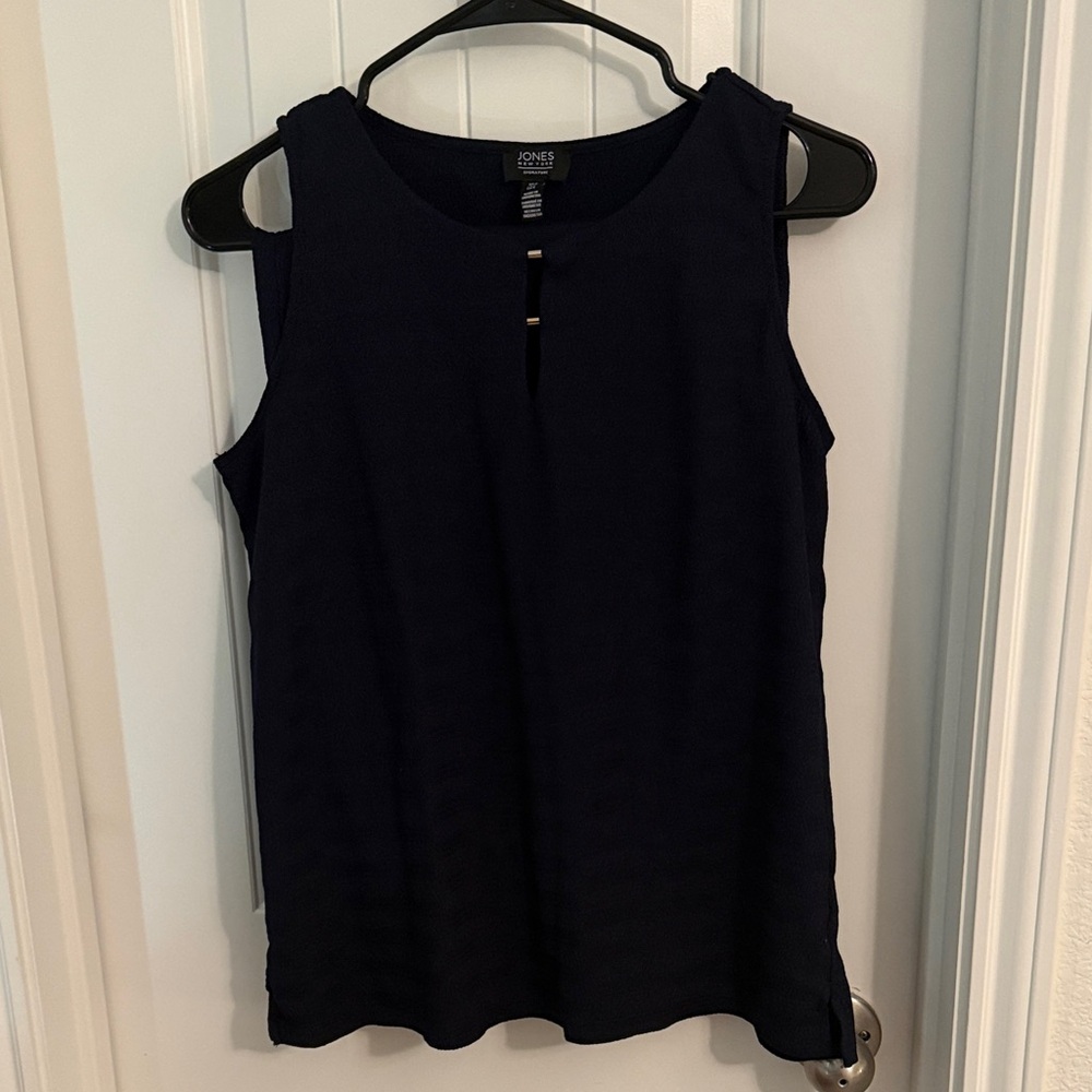 Jones New York Women's Navy Sleeveless Tank Top and pant set